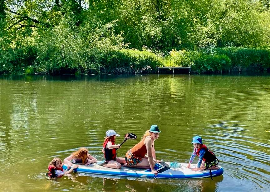 Jonno and family on the river